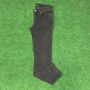 PrAna Womens 6 Black‎ Corduroy Pants Mid Rise Stretch Organic Cotton